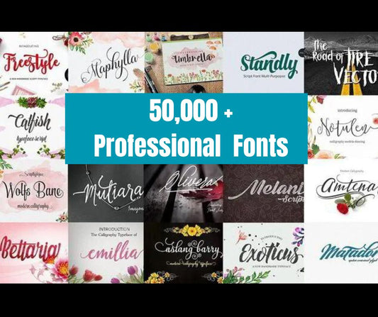 50K Professional Mega Font Bundle
